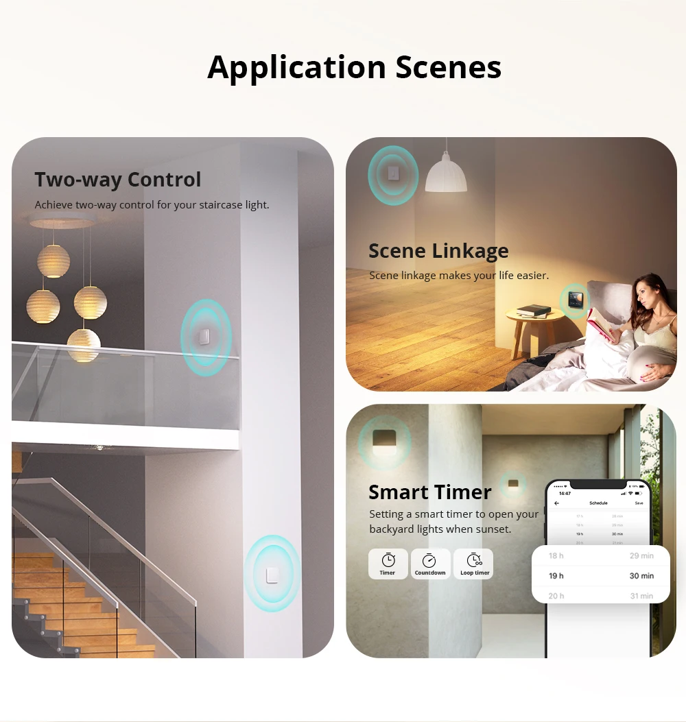 SONOFF ZBMINIL2 No Neutral Wire Required Zigbee Smart Switch MINI Support 2 Way Control eWeLink APP Works for Google Home Alexa