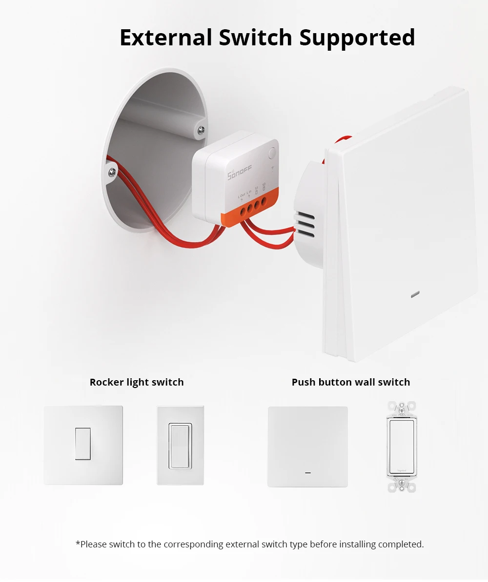 SONOFF ZBMINIL2 No Neutral Wire Required Zigbee Smart Switch MINI Support 2 Way Control eWeLink APP Works for Google Home Alexa