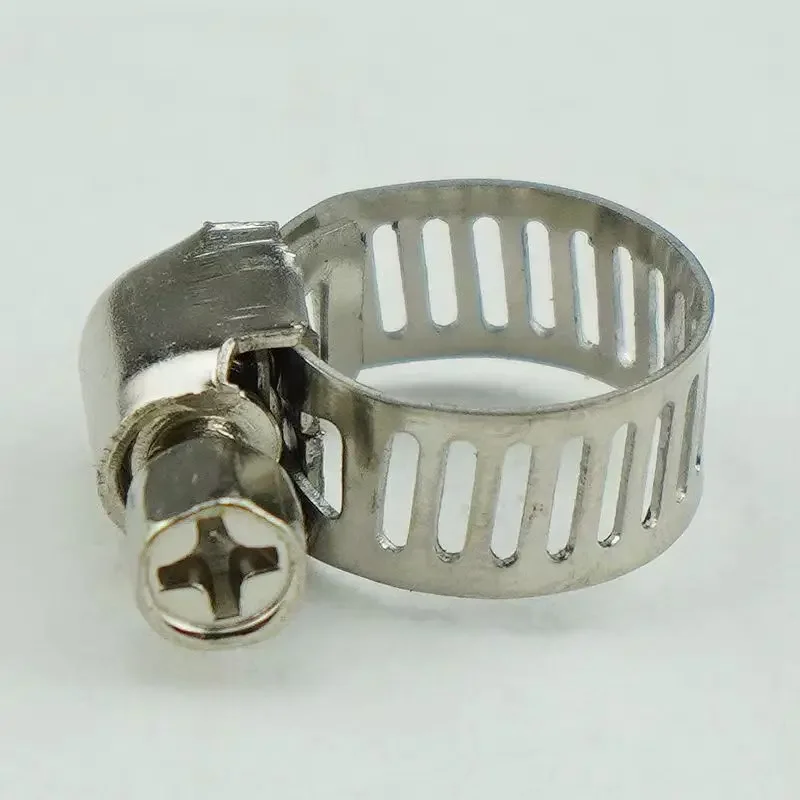Adjustable Car Fuel Tube Pipe Clamp Stainless Steel Screw Band Hose Clamps Worm Gear Plier Tools Faucet Water Pipes Fasteners
