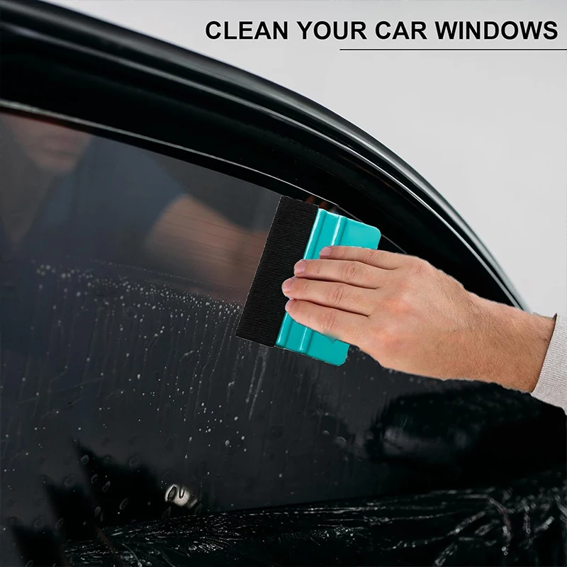 Felt Edge Squeegee Window Tinting Tool Car Vinyl Wrap Scraper Plastic Spatula Scratch Free Film DIY Squeegee Wallpaper Smoothing