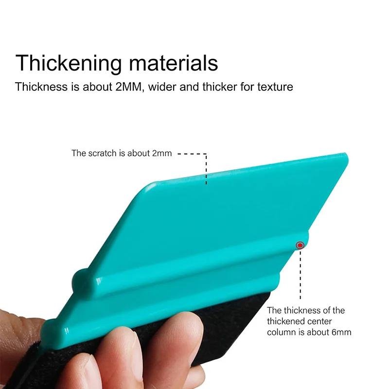 Felt Edge Squeegee Window Tinting Tool Car Vinyl Wrap Scraper Plastic Spatula Scratch Free Film DIY Squeegee Wallpaper Smoothing