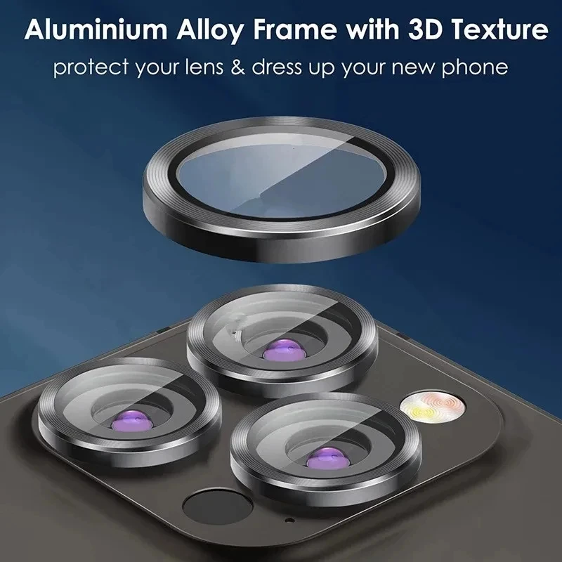 3Pcs Camera Lens Glass Protector For iPhone 11 12 13 14 15 16 Pro Max 12 13 Mini Protective Glass For iPhone 14 15 16 Plus