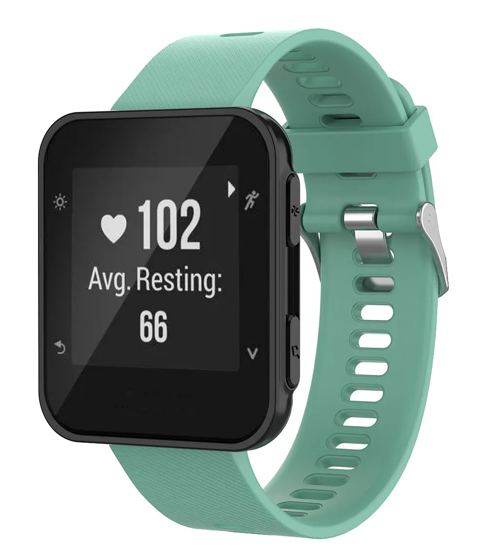 Watch Strap For Garmin Forerunner 35 30 Soft Silicone Outdoor Smartwatch Band Wristband For ForeAthlete 35J Forerunner35J