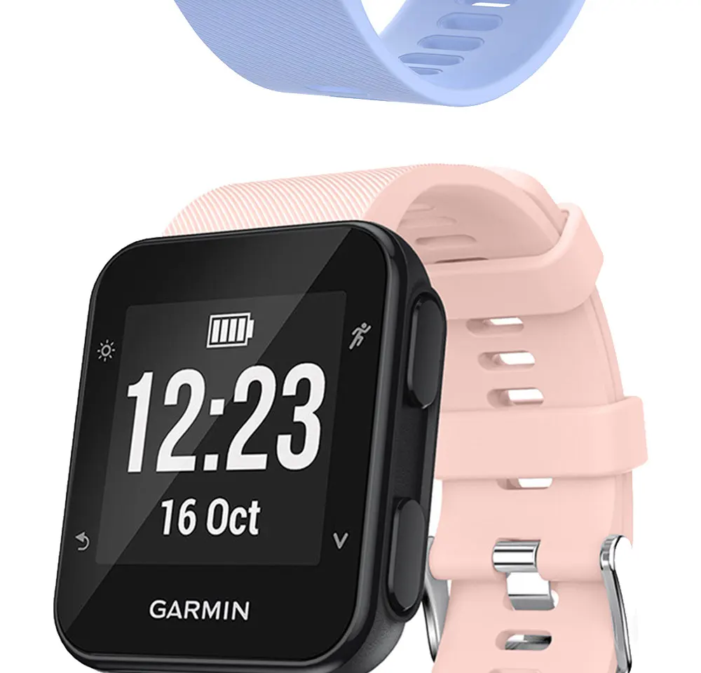 Watch Strap For Garmin Forerunner 35 30 Soft Silicone Outdoor Smartwatch Band Wristband For ForeAthlete 35J Forerunner35J