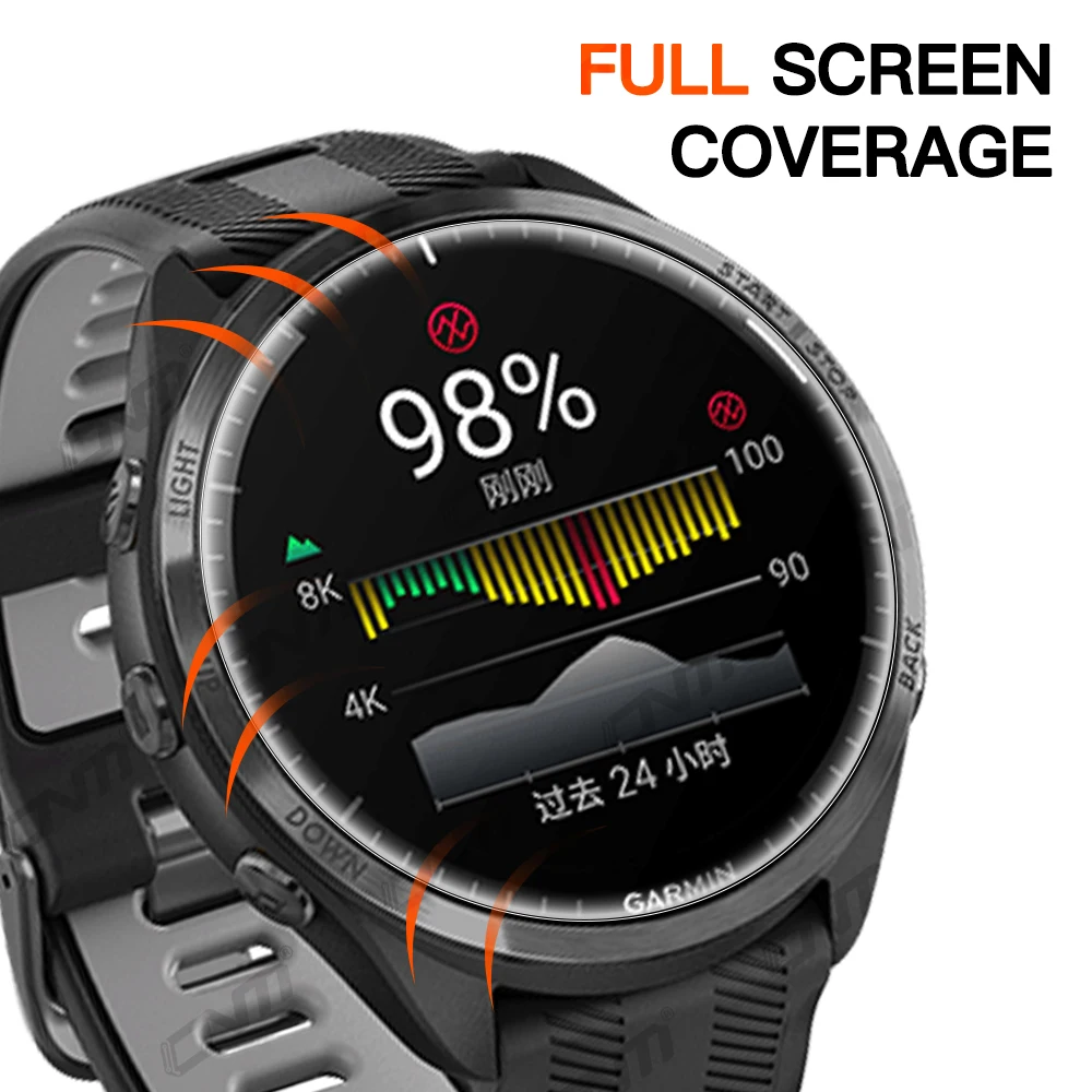 12D Hydrogel Film for Garmin Forerunner 965 265 265S Full Screen Protector Soft Film for Garmin 955 255 255S (Not Glass)