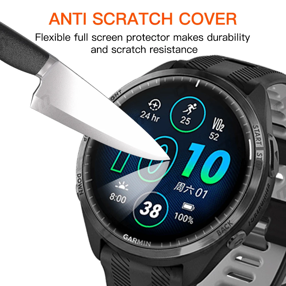 12D Hydrogel Film for Garmin Forerunner 965 265 265S Full Screen Protector Soft Film for Garmin 955 255 255S (Not Glass)