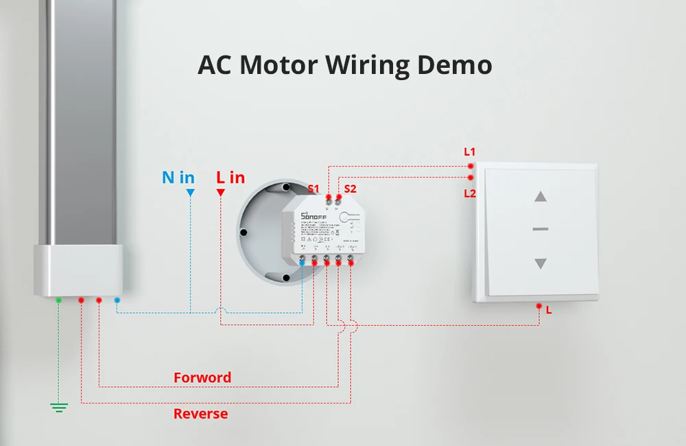 Itead SONOFF DualR3 Smart Wifi Switch 2 Way Control DIY MINI Switch Power Metering 2 Gang Voice Control Via Alexa Google Home