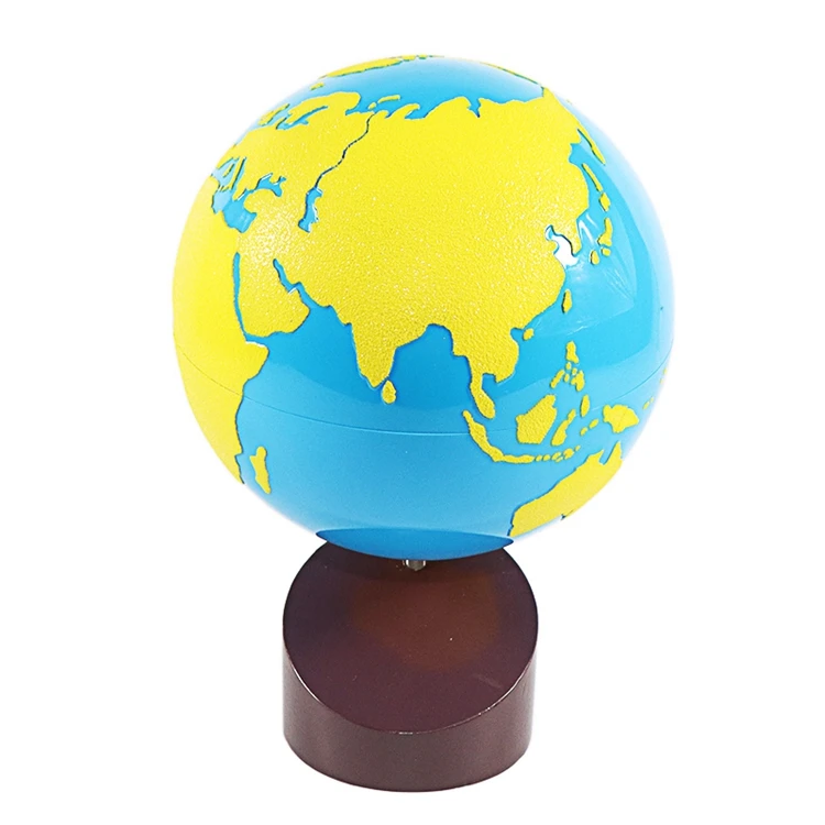 Montessori Geography Materials Globe of World Parts/ Continents Preschool Early Educational Equipment Kids Culture Learning Toys
