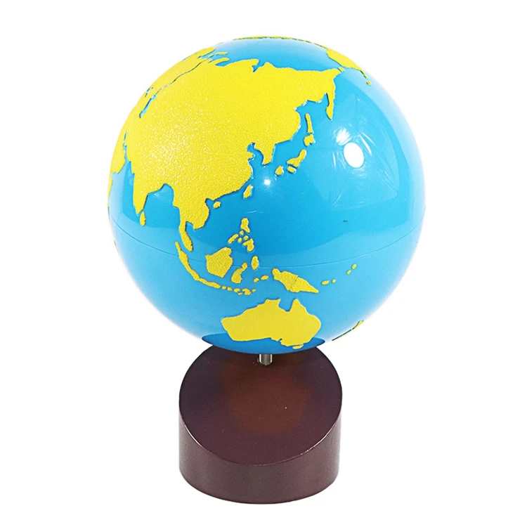 Montessori Geography Materials Globe of World Parts/ Continents Preschool Early Educational Equipment Kids Culture Learning Toys
