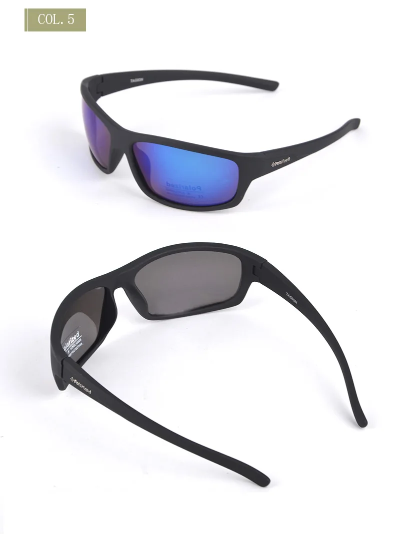 2026 Male Brand Design Polarized Sunglasses for Men Brown Sports Rectangle Sun Glasses Lenses Male Cycling Eyewear Gafas UV400