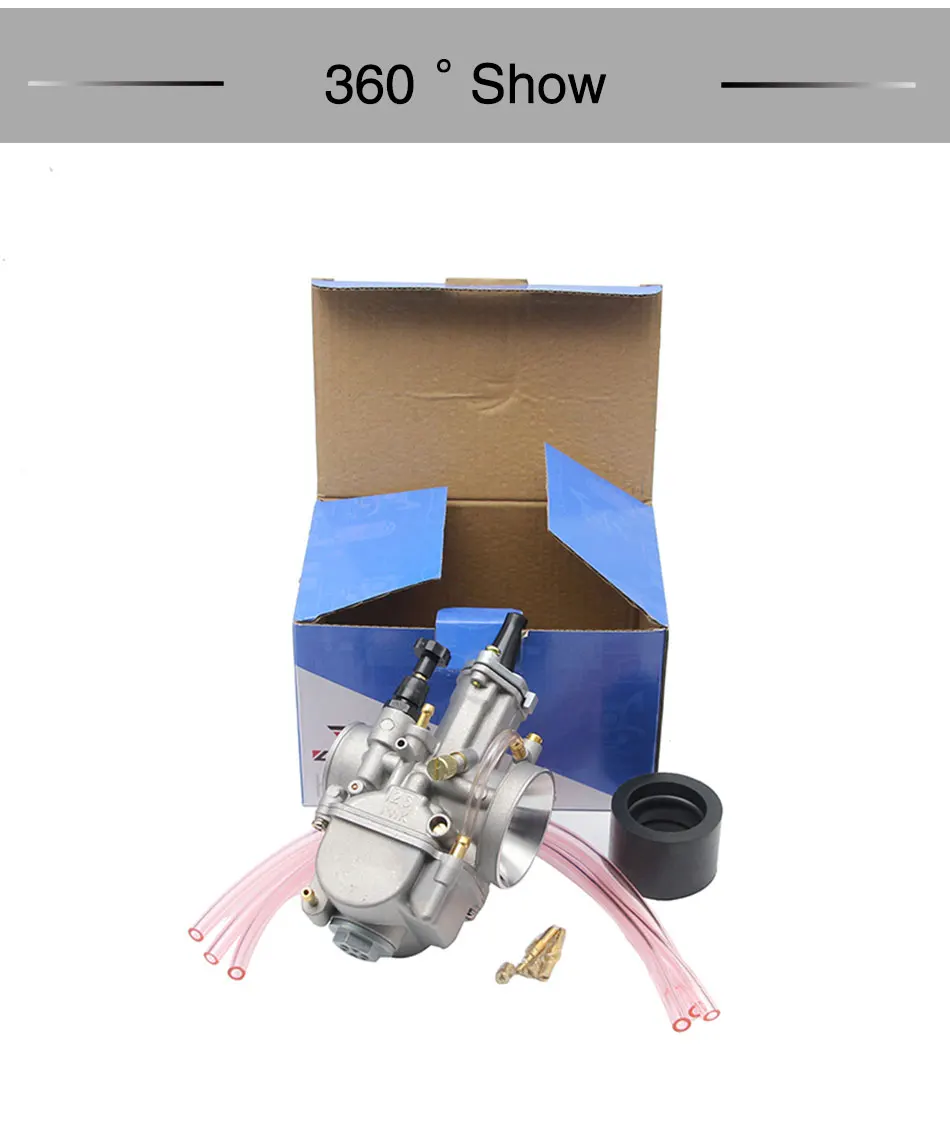 ZSDTRP 2T 4T Universal Keihin Koso Oko Motorcycle PWK Carburetor 21 24 26 28 30 32 34mm With Power Jet For Racing Motor