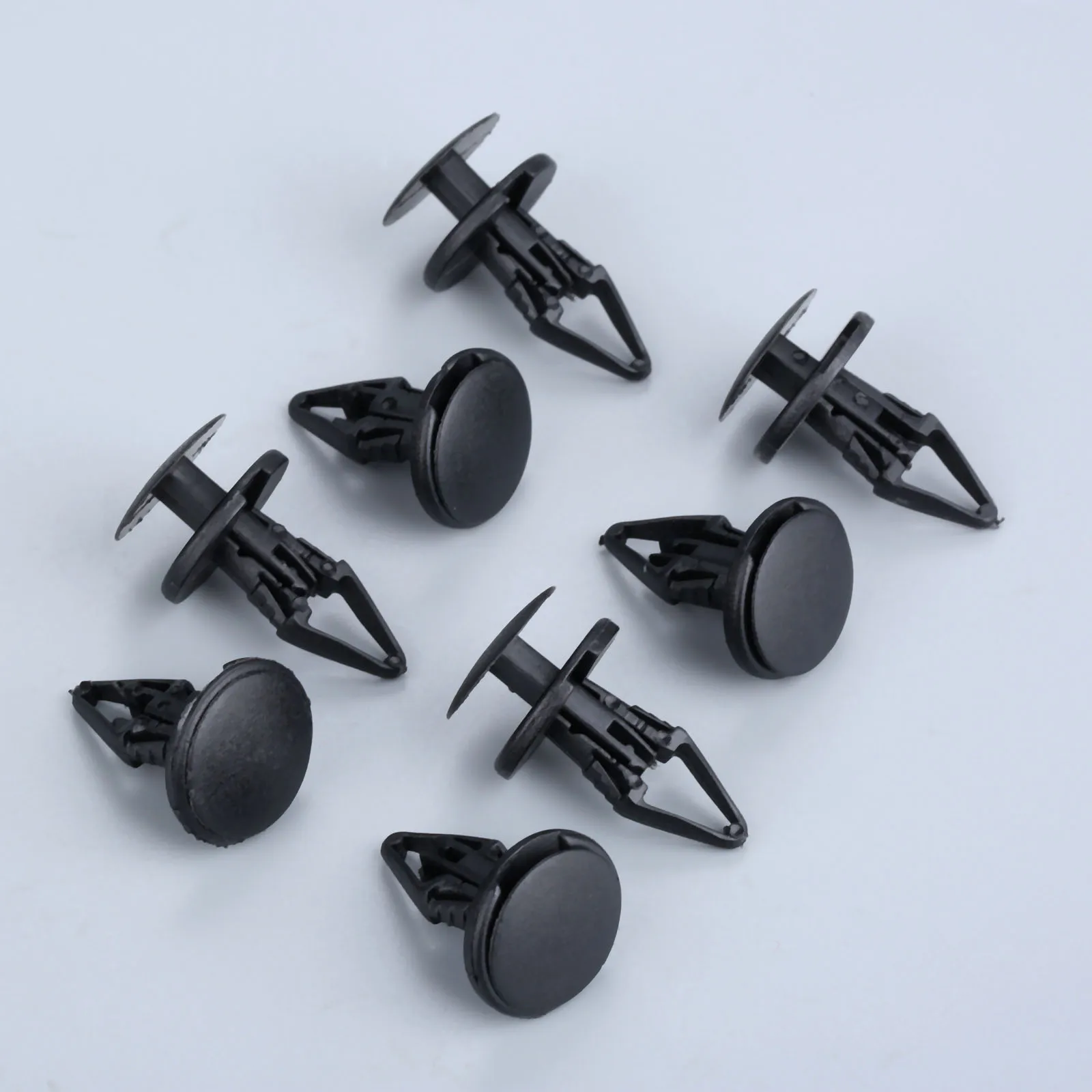 Yetaha 50pcs Universal Car Fender Fastener Push Type Rivet Fixed Clamp Plastic Retaining Clips For Ford Buick Chevrolet