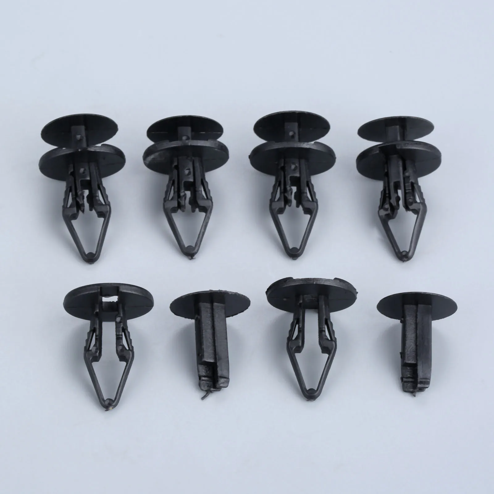 Yetaha 50pcs Universal Car Fender Fastener Push Type Rivet Fixed Clamp Plastic Retaining Clips For Ford Buick Chevrolet