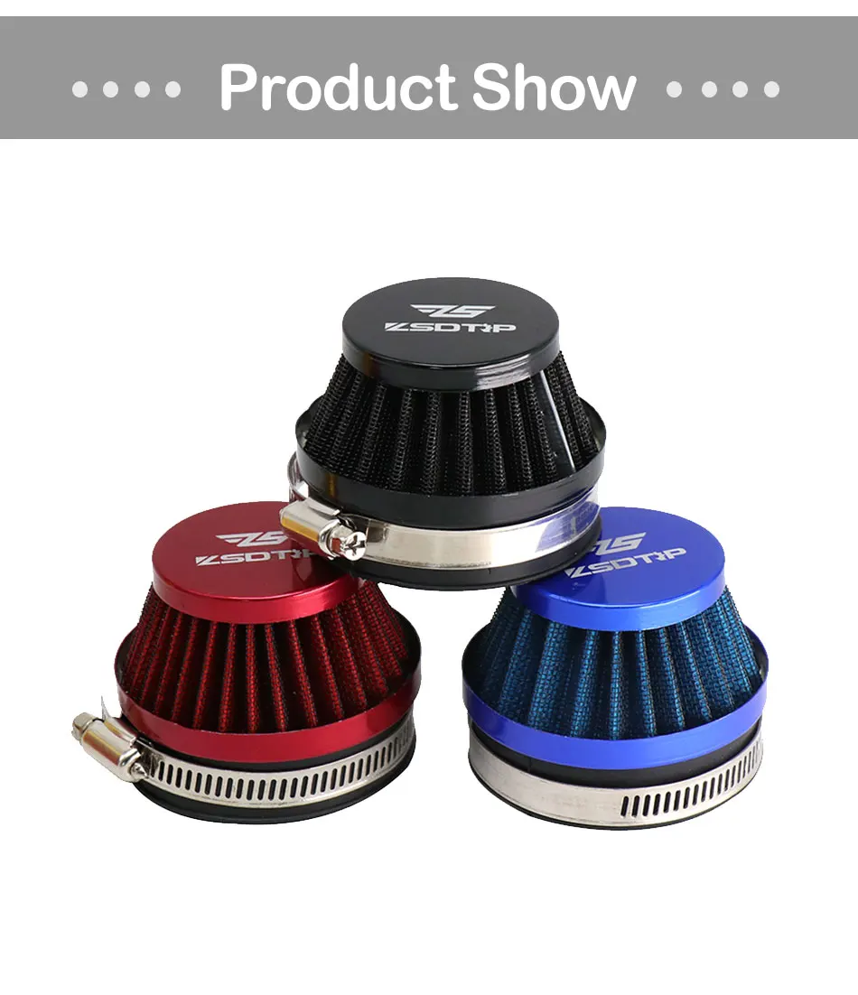 ZSDTRP Universal Carburetor Air Filter Cleaner 48mm 55mm 60mm Motorcycle Scooter For KEIHI KOSO MIKUNI OKO Carburetor
