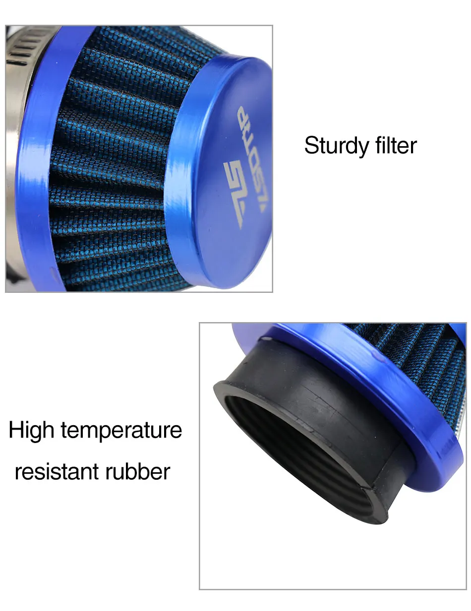 ZSDTRP Universal Carburetor Air Filter Cleaner 48mm 55mm 60mm Motorcycle Scooter For KEIHI KOSO MIKUNI OKO Carburetor
