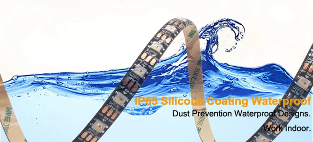 SK6812 RGBW(Similar WS2812B) 4 In 1 30/60/144 Leds/Pixels/m Individual Addressable Led Strip Light Tape IP30/IP65/IP67 DC5V