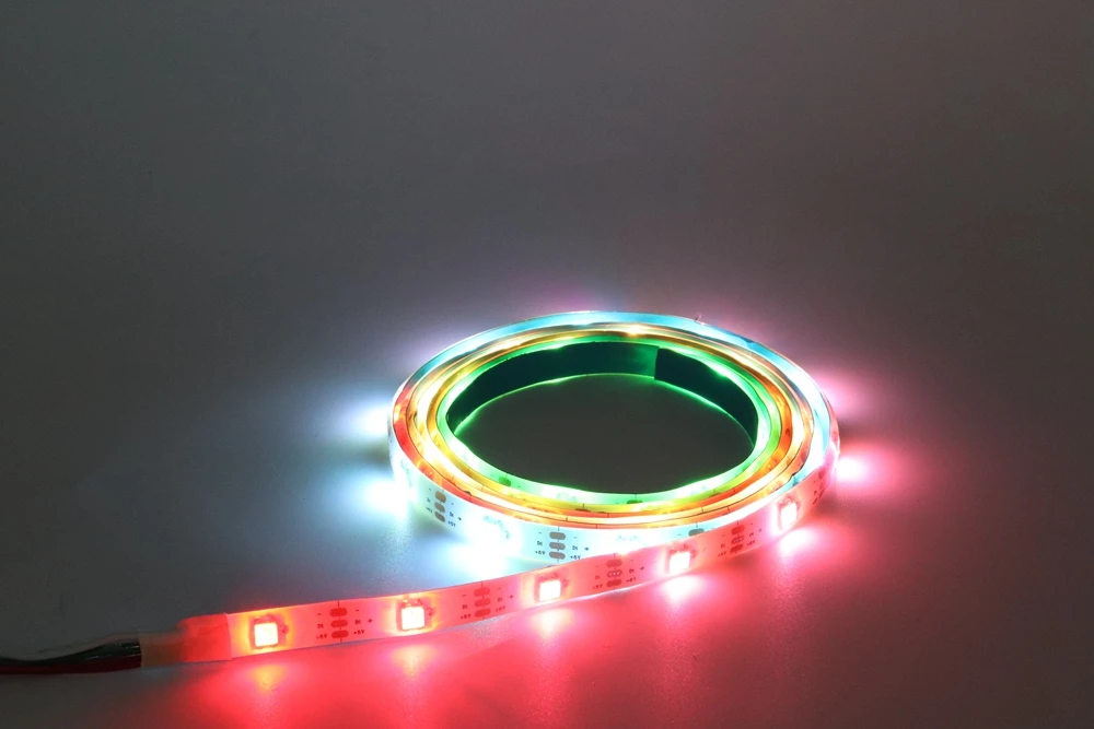 SK6812 RGBW(Similar WS2812B) 4 In 1 30/60/144 Leds/Pixels/m Individual Addressable Led Strip Light Tape IP30/IP65/IP67 DC5V