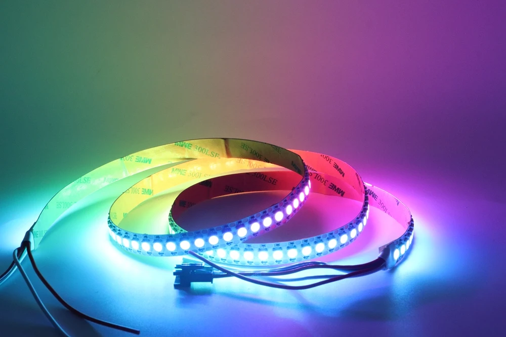 SK6812 RGBW(Similar WS2812B) 4 In 1 30/60/144 Leds/Pixels/m Individual Addressable Led Strip Light Tape IP30/IP65/IP67 DC5V