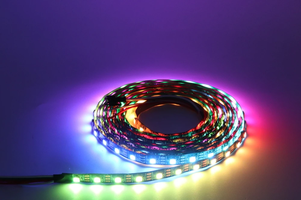 SK6812 RGBW(Similar WS2812B) 4 In 1 30/60/144 Leds/Pixels/m Individual Addressable Led Strip Light Tape IP30/IP65/IP67 DC5V