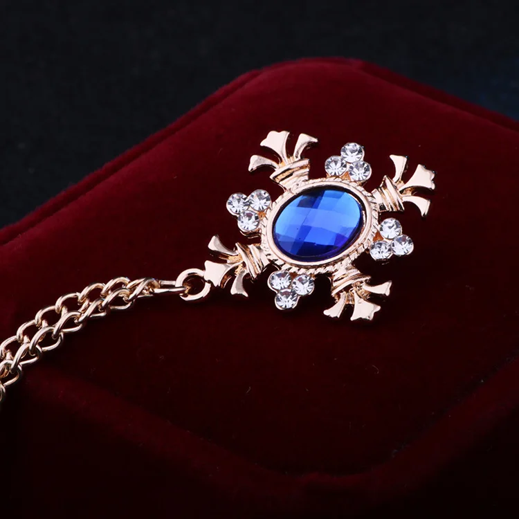 Fashion Tassel Crystal Cross Chain Brooch Women's Shirt Collar Pins and Brooches Personality Lapel Pin Buckle Women Accessories