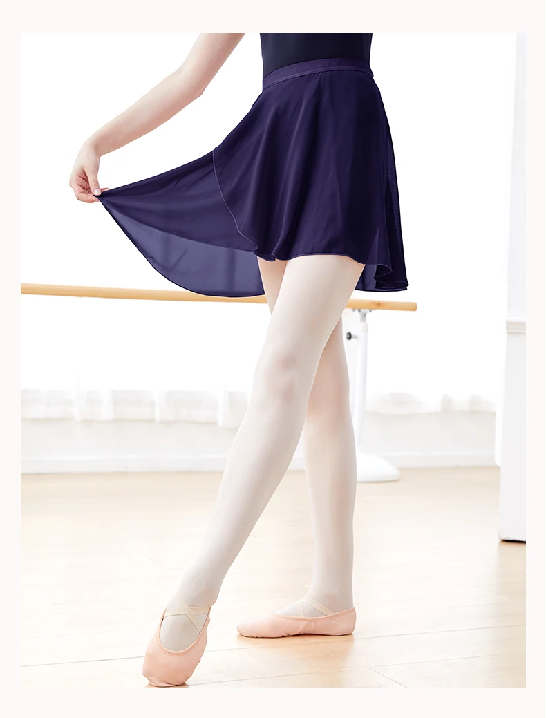 Woman Ballet Skirts WrapTutu Dance Skirt Chiffon Skirts for Girls Tie Up Mini Short Skirt For Dancing 19 Colors
