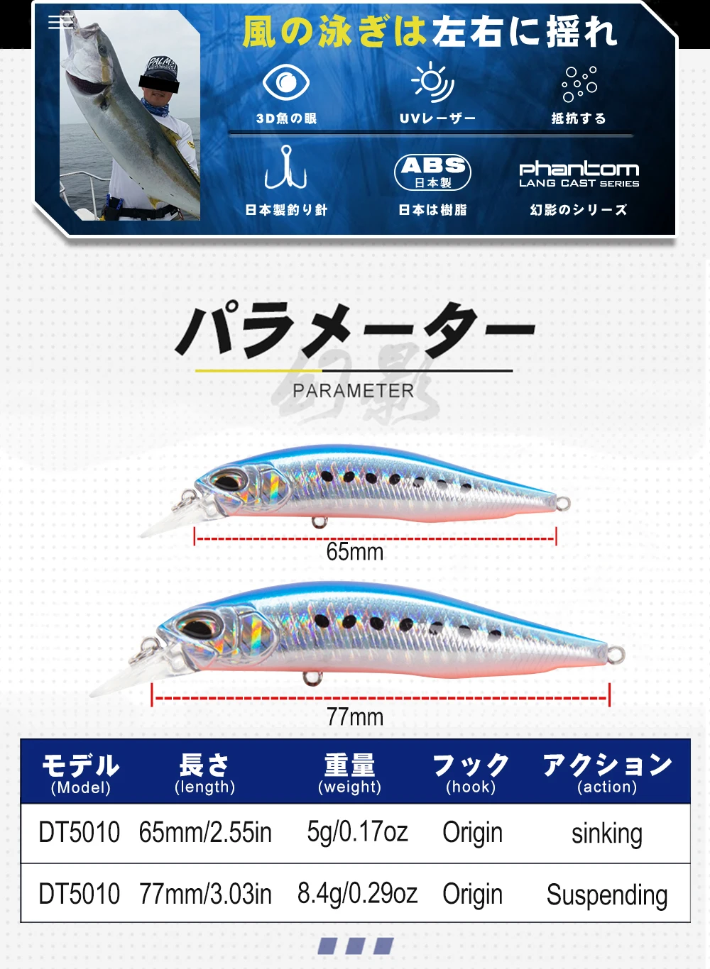 D1 Realis Minnow Fishing Lures Artificial Wobblers 77F&8.5g 65S&5g Hard Bait Jerkbait Depth 0.8-1.5m 2020 Fishing Tackle
