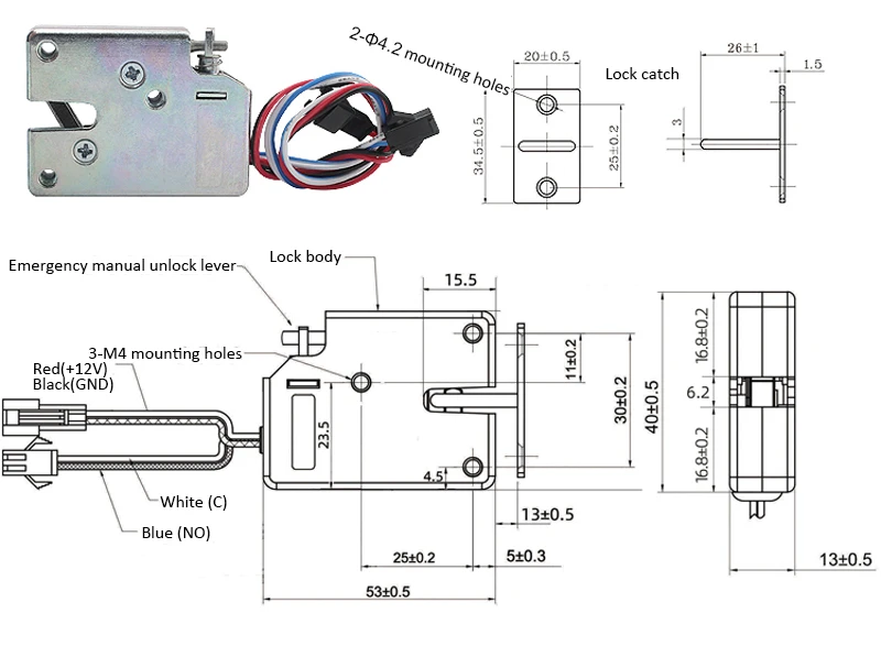 Electric Lock DC 5V/DC 12V/DC 24V Mini Small Size Solenoid Electromagnetic Electric Control Cabinet Drawer Lock