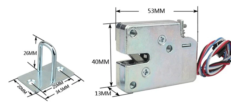 Electric Lock DC 5V/DC 12V/DC 24V Mini Small Size Solenoid Electromagnetic Electric Control Cabinet Drawer Lock