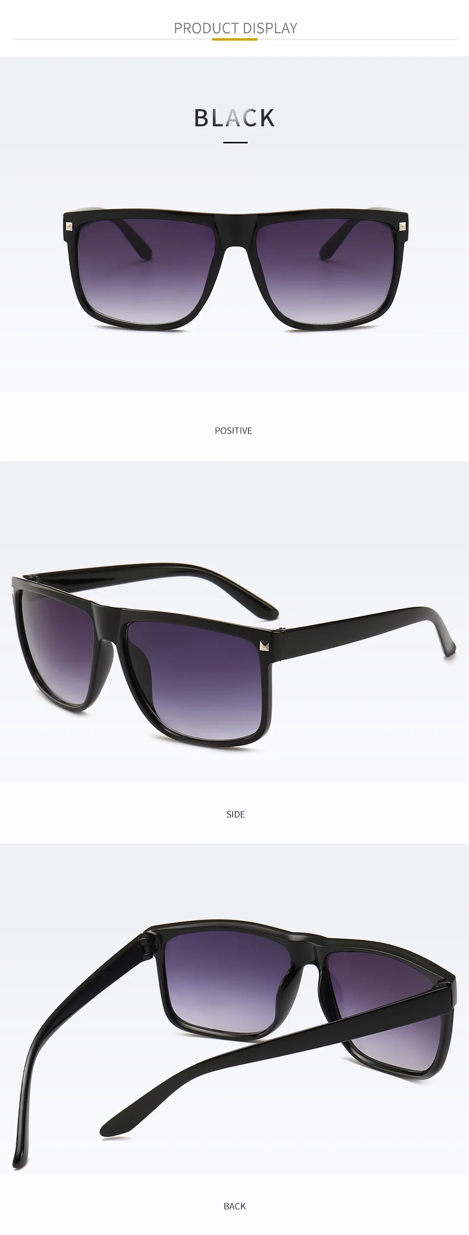 Newest Square Classic Sunglasses Men Brand Hot Selling Sun Glasses Vintage Sunglasses for Women Male Female Sunglasses