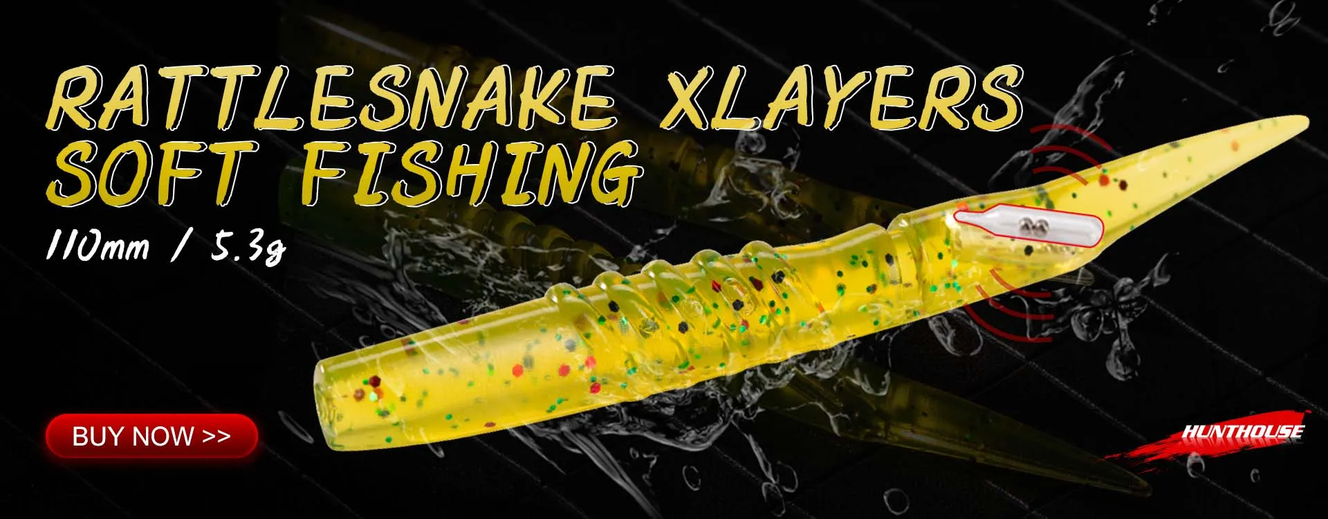 Hunthouse Soft Lure Rig Single Double Hook Rigging 9cm And 12cm For Big Shad Fishing Tackle Fishing Tool Pescar Origin Hook