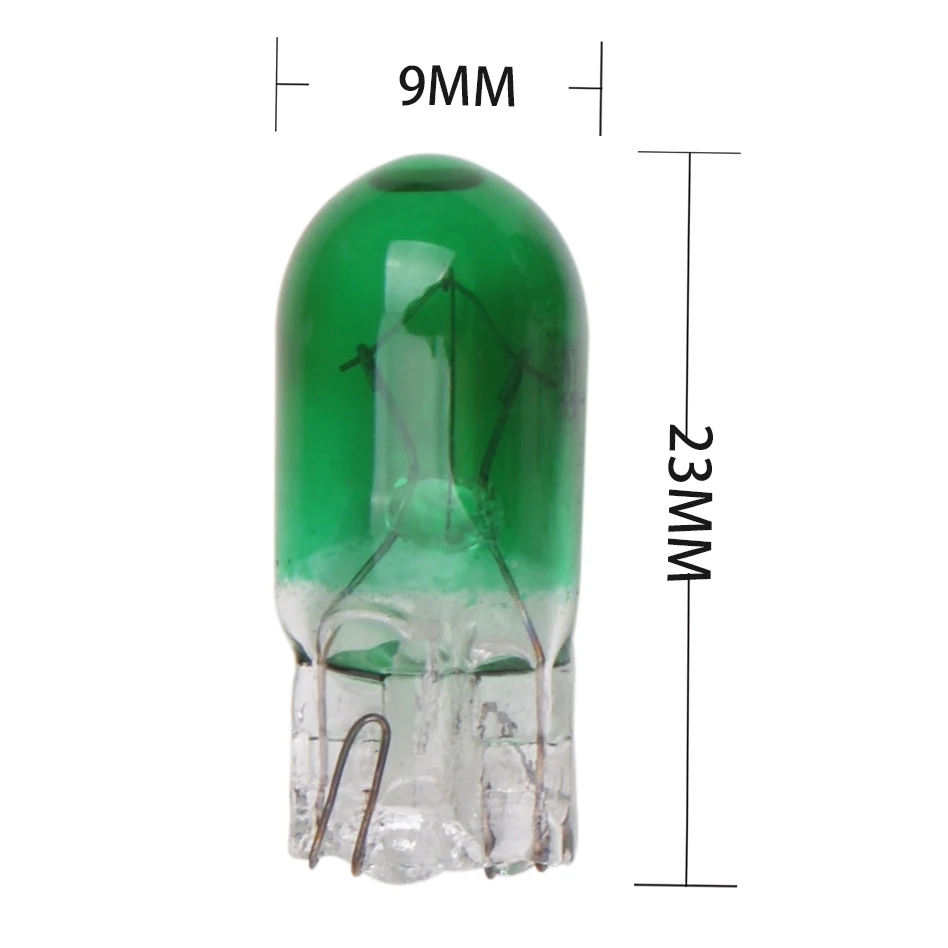 10pcs Car W5W T10 194 158 Halogen Lights Amber/White 12V 5W Wedge Lamp Instrument Light Reading Light Interior Clearance Bulbs