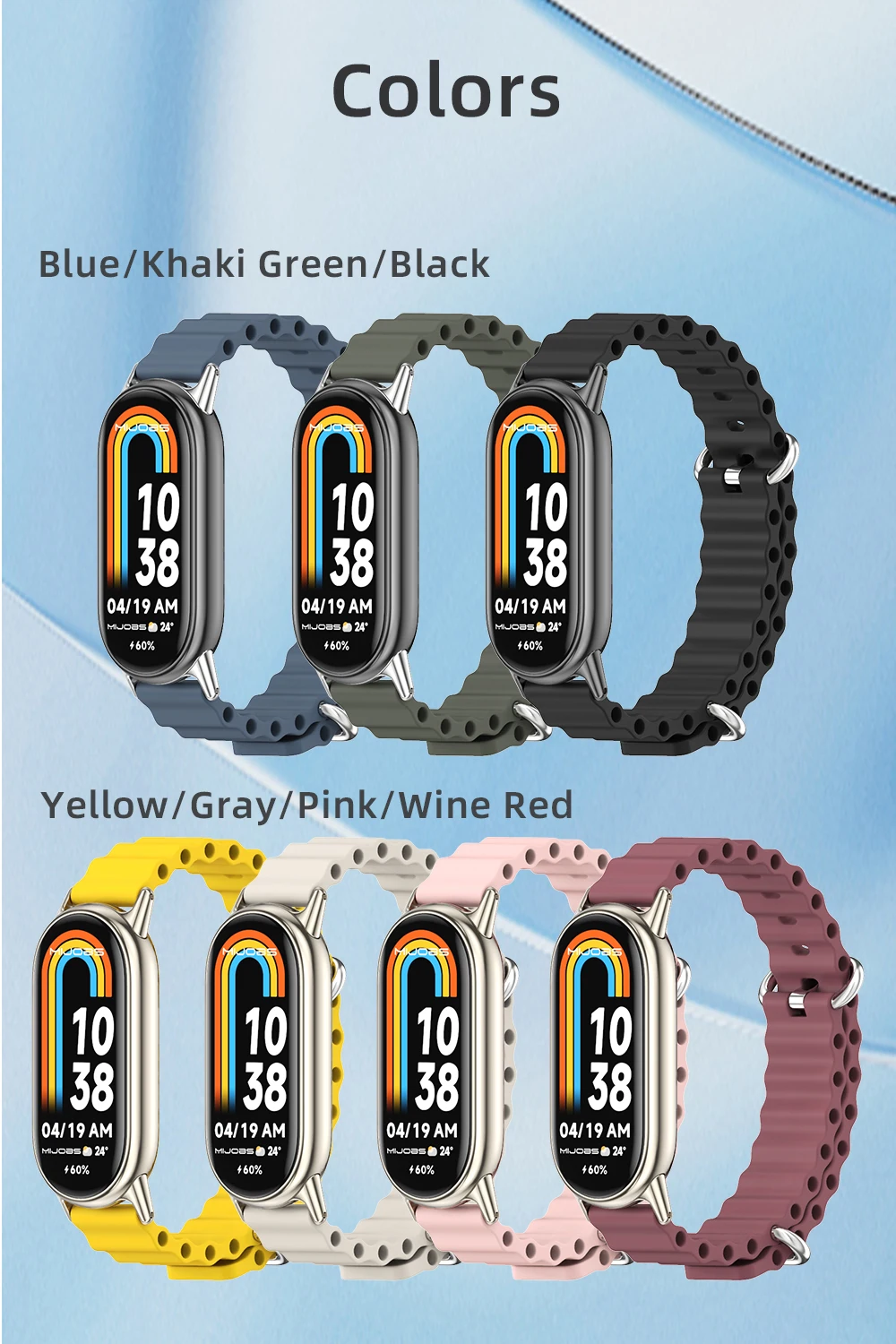 Strap For Mi Band 11 10 9 8 7 6 5 Silicone Wristband For Xiao mi Mi Band 10 Bracelet For Mi Band 9 Wrist Strap Replacement