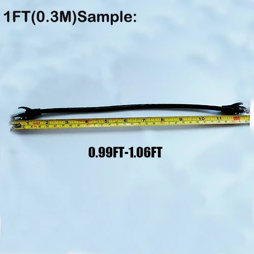 MORLDGJ 10pcs/Lot 0.5ft 0.65FT 1FT CAT6 UTP Round Cable Ethernet Cables Network Wire Cable RJ45 Patch Cord Black Lan Cable