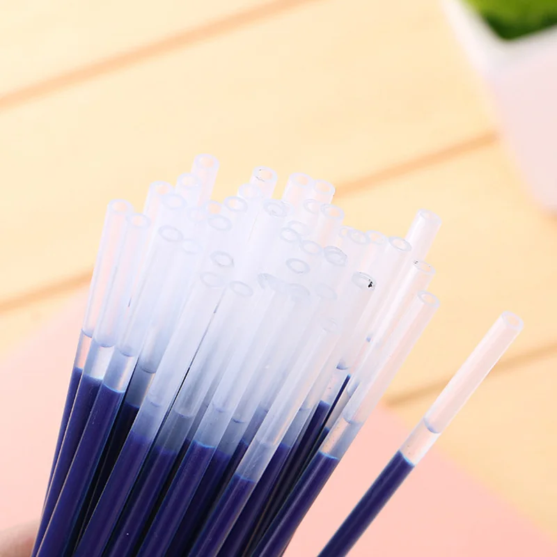 20PCS/set of Gel pen Refills 0.5mm Black Blue Red Ink Refill School Office Stationery Writing Supplies