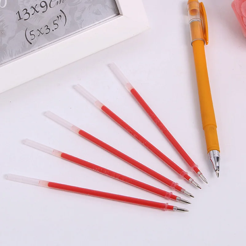 20PCS/set of Gel pen Refills 0.5mm Black Blue Red Ink Refill School Office Stationery Writing Supplies