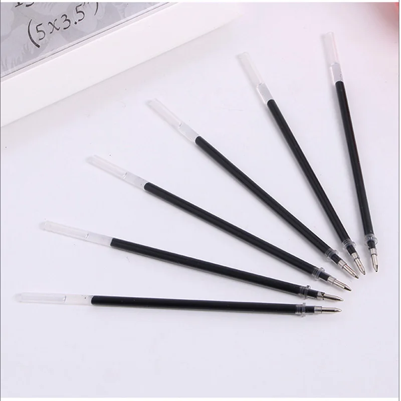 20PCS/set of Gel pen Refills 0.5mm Black Blue Red Ink Refill School Office Stationery Writing Supplies