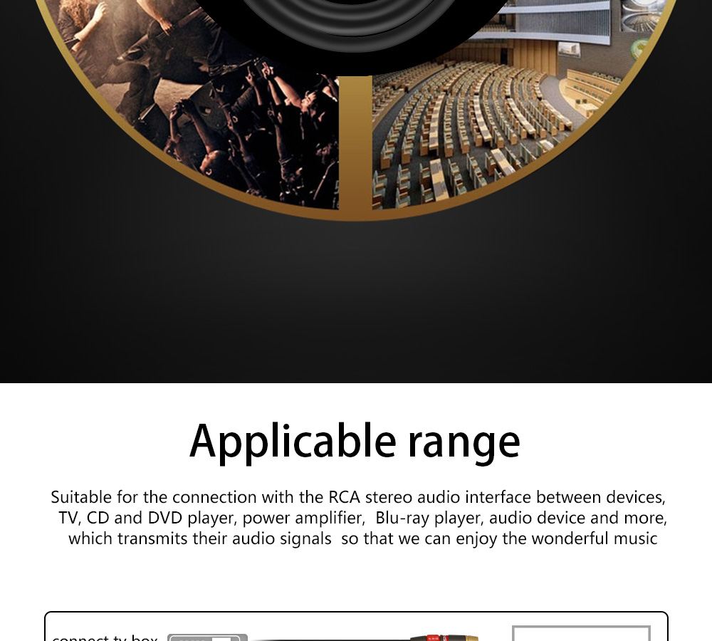 Coaxial Digital Audio RAC Cable SPDIF RCA to RCA Cable Audio Video Male for DVD Projector TV Speaker Amplifier 0.5M 1M 2M 3M 5M
