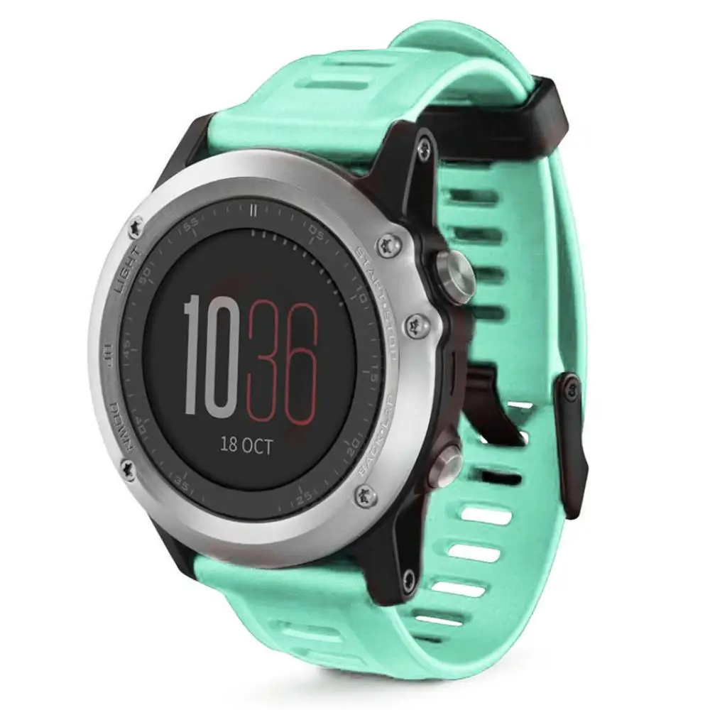 Watch Strap for Garmin Fenix 3 26mm Watch Strap Kit with tools Outdoor Sport Silicone Watchband for Garmin Fenix 3HR/Fenix 5X