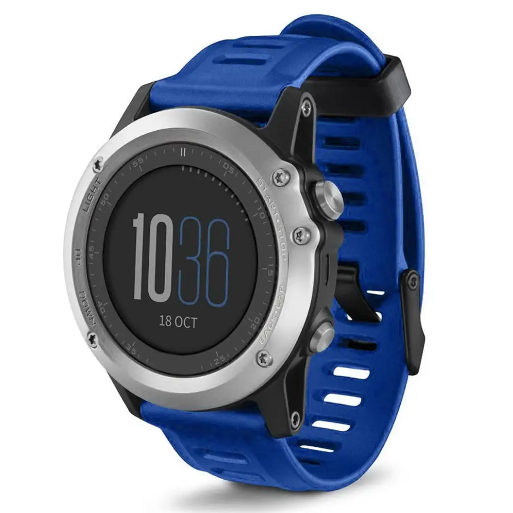 Watch Strap for Garmin Fenix 3 26mm Watch Strap Kit with tools Outdoor Sport Silicone Watchband for Garmin Fenix 3HR/Fenix 5X