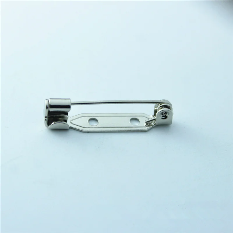 10pcs 2.4cm length High Quality Safety pin Brooch Base Back Bar Badge Holder Brooch Pins DIY Jewelry Finding