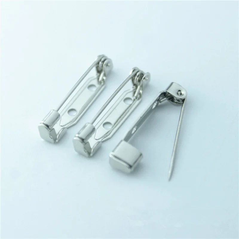 10pcs 2.4cm length High Quality Safety pin Brooch Base Back Bar Badge Holder Brooch Pins DIY Jewelry Finding