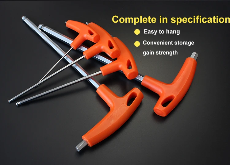 2/2.5/3/4/5/6/8/10mm Ball/Flat Head Hex Key Allen Wrench Hand Tool Universal Quick Snap Adapter Chrome Vanadium Steel Hexagona