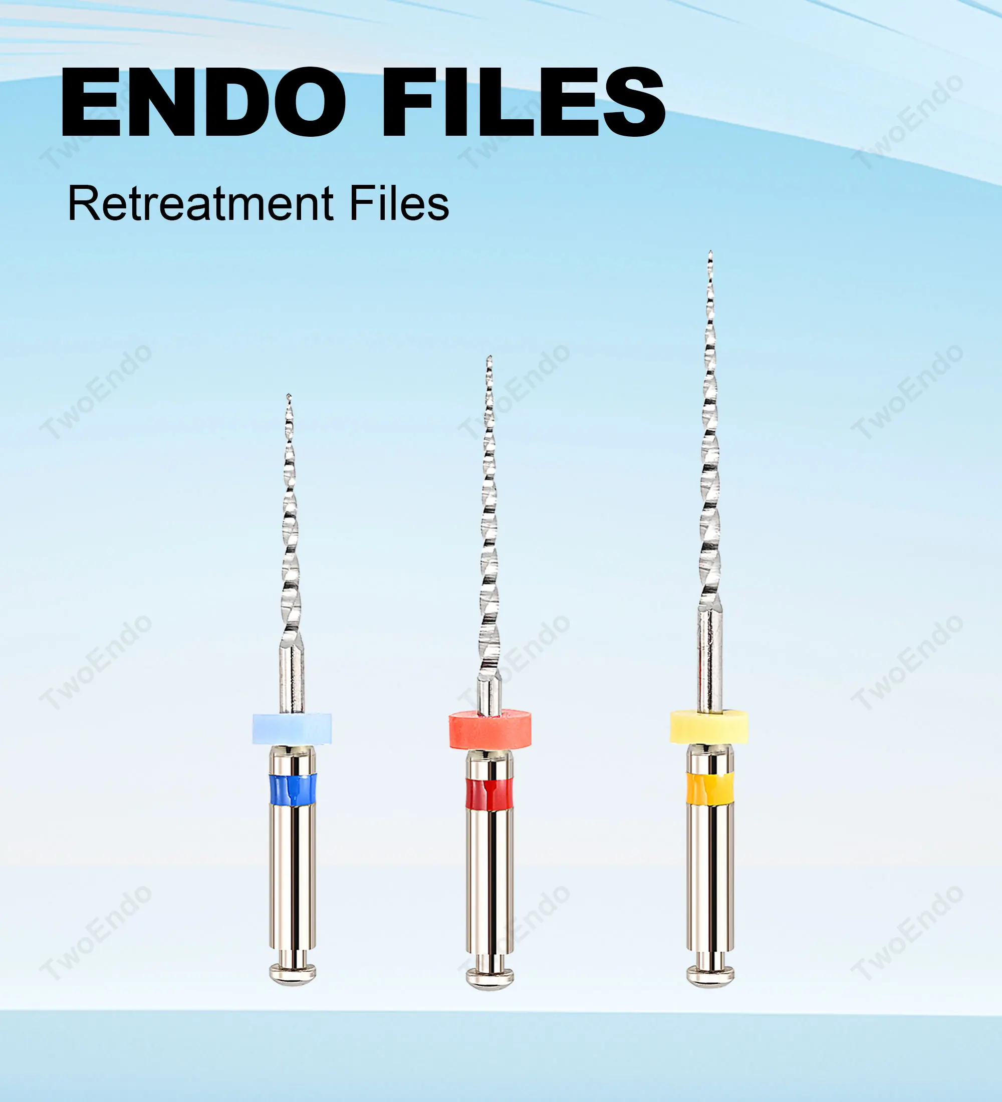 3 PCS/Pack Dental Niti Material Retreatment Files Rotary Files For Root Canal Cleaning Dentistry Endo Instrument