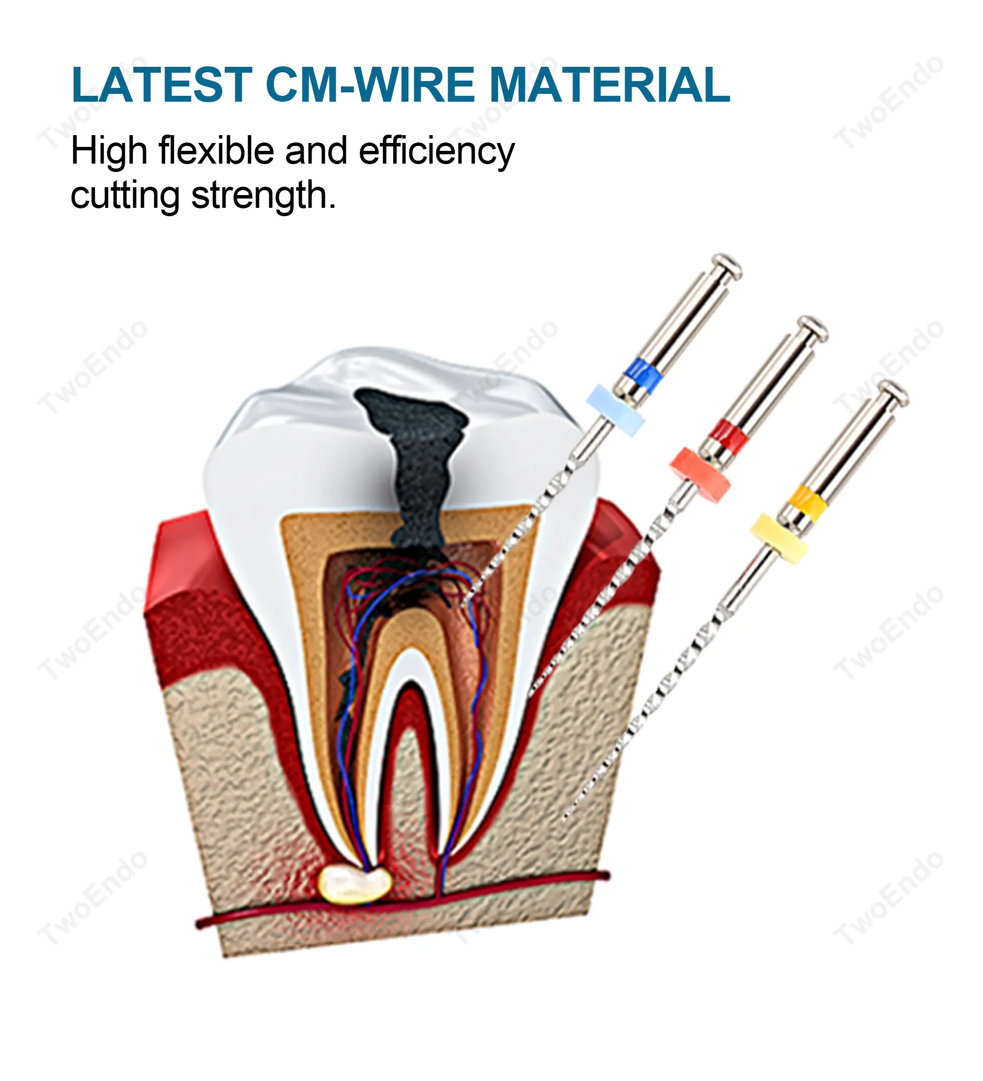 3 PCS/Pack Dental Niti Material Retreatment Files Rotary Files For Root Canal Cleaning Dentistry Endo Instrument