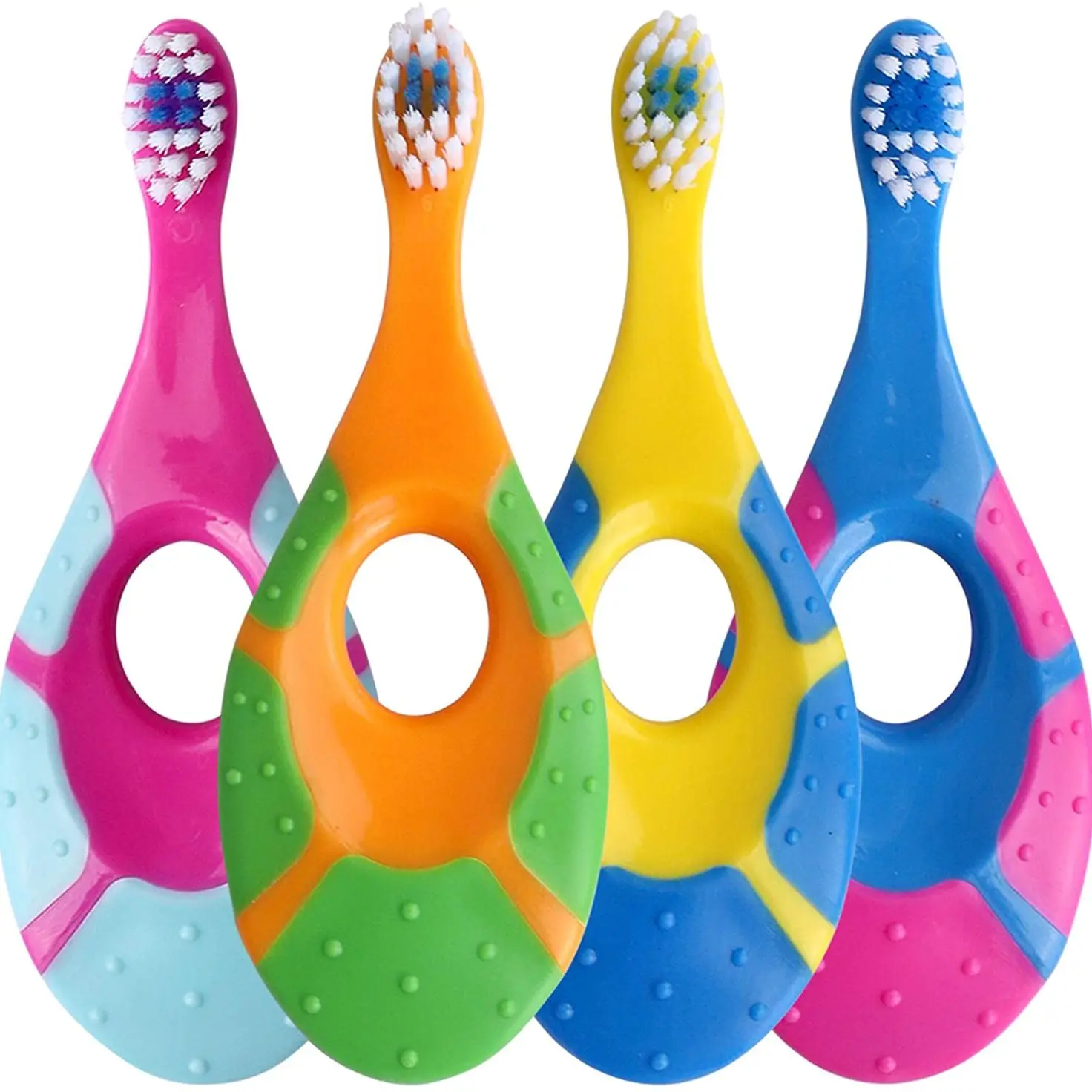 2Pcs Childrens Bucket Soft Bristle Toothbrush, Non Slip Handle, Large End Ultra Dense Soft Bristle Toothbrush, for Kids Gum Care