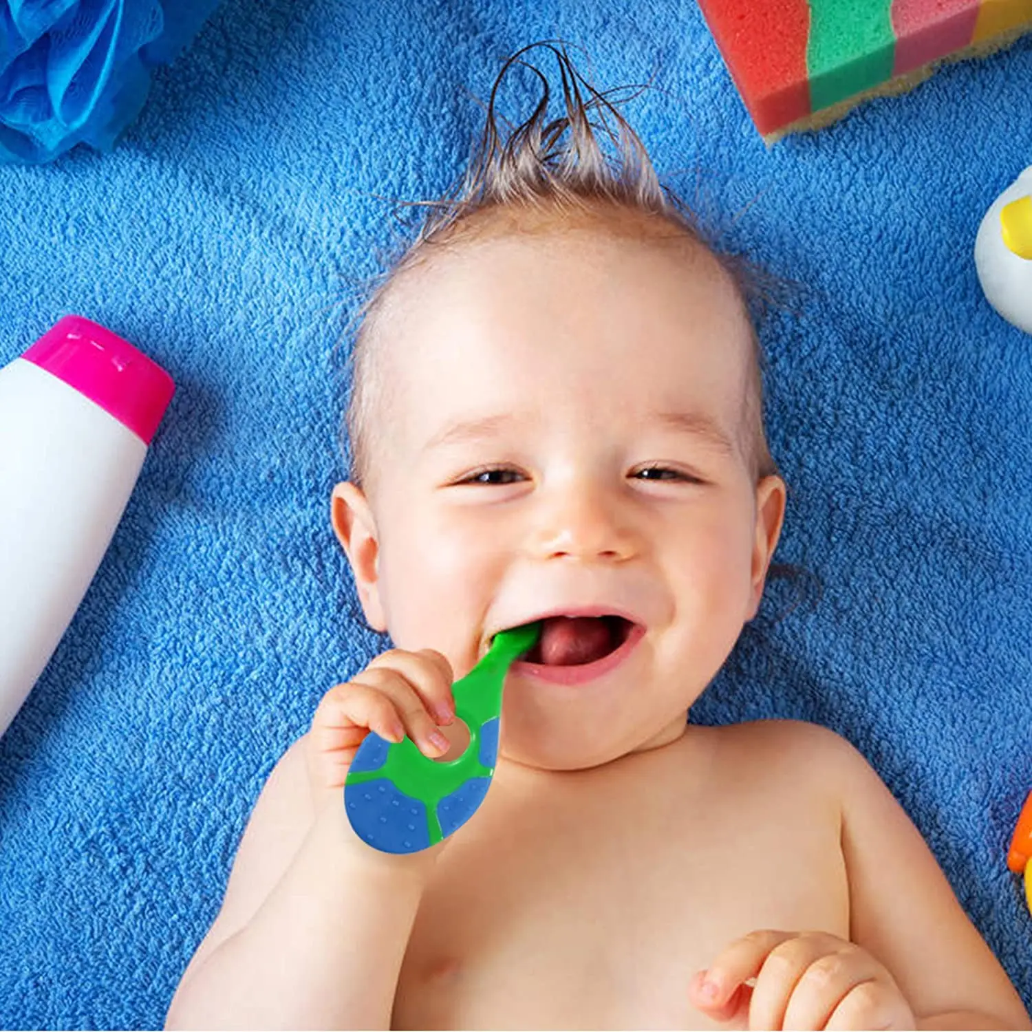 2Pcs Childrens Bucket Soft Bristle Toothbrush, Non Slip Handle, Large End Ultra Dense Soft Bristle Toothbrush, for Kids Gum Care