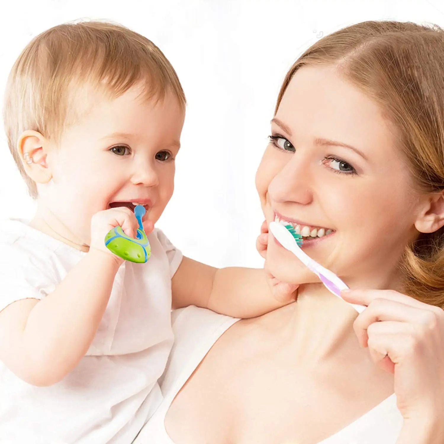 2Pcs Childrens Bucket Soft Bristle Toothbrush, Non Slip Handle, Large End Ultra Dense Soft Bristle Toothbrush, for Kids Gum Care