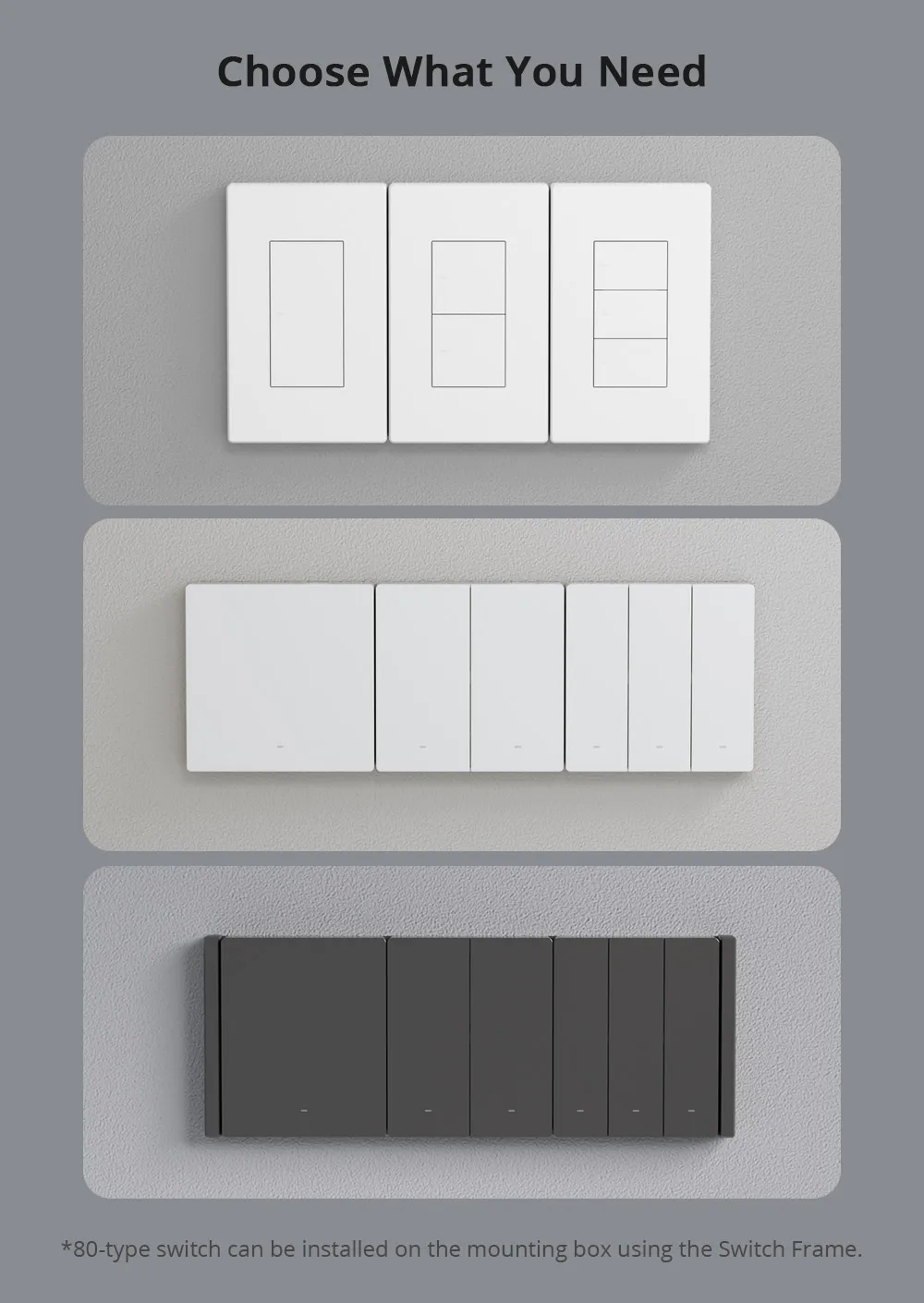 SONOFF M5 80/86Type Matter Smart Wall Switch with Physical Button Detach Relay Mode Schedule Voice Control via Alexa Google Home