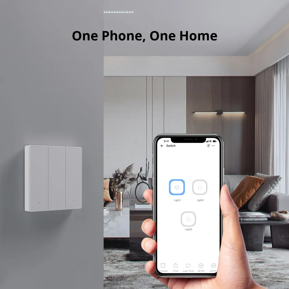 SONOFF M5 80/86Type Matter Smart Wall Switch with Physical Button Detach Relay Mode Schedule Voice Control via Alexa Google Home