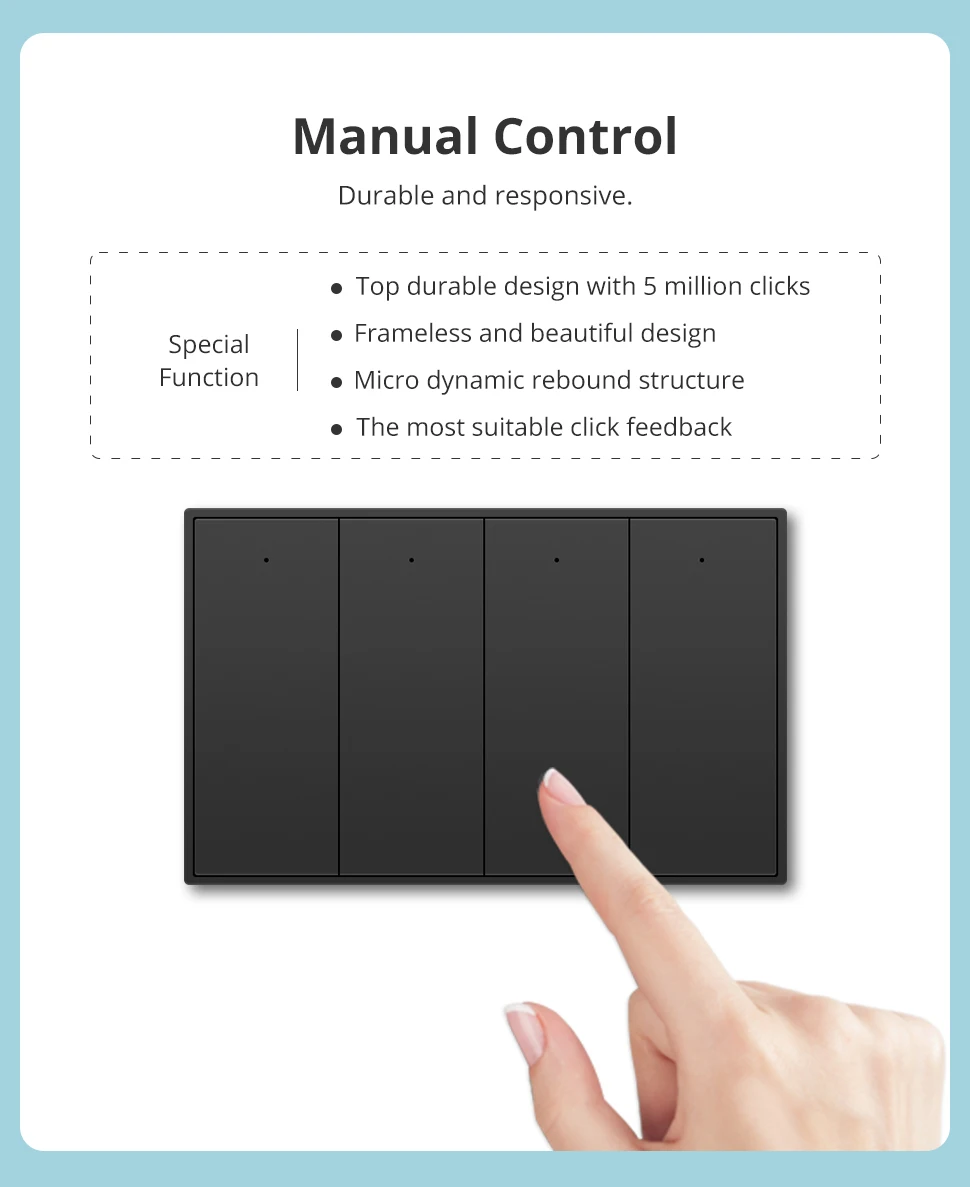 Zemismart Zigbee Smart Wall Light Switch Work with Tuya with Neutral 1 2 3 4 Gang Black Interruptor Alexa Google Home Smartthing